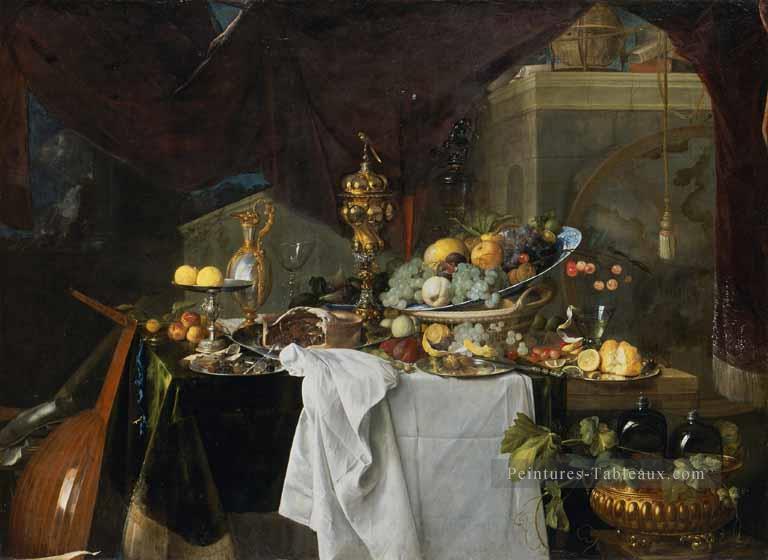 De Nature morte De Dessert Hollandais Baroque Jan Davidsz de Heem Peintures à l'huile
